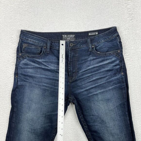 Salvage Men's Deep Indigo Bootcut Jeans - Picture 8 of 14